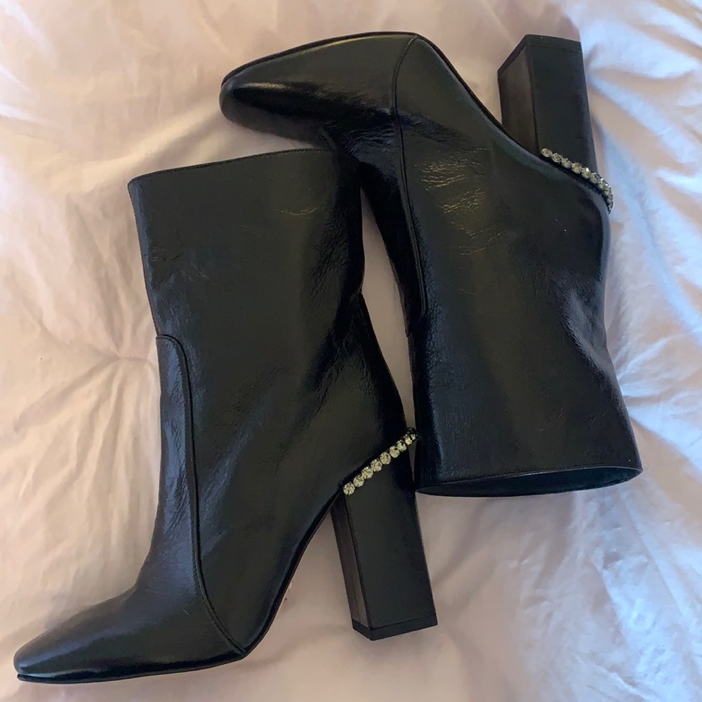 RARE Schutz block heel boots!!!!